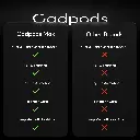 Gadpods Max Comparision.webp