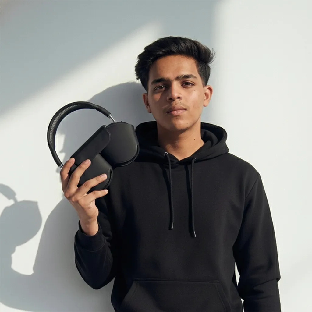 gadpods-max-premium-wireless-headphone-in-model's-hand.webp