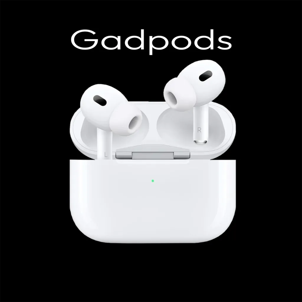 Gadpods Pro 2 – Premium ANC Wireless Earbuds with Wireless Charging