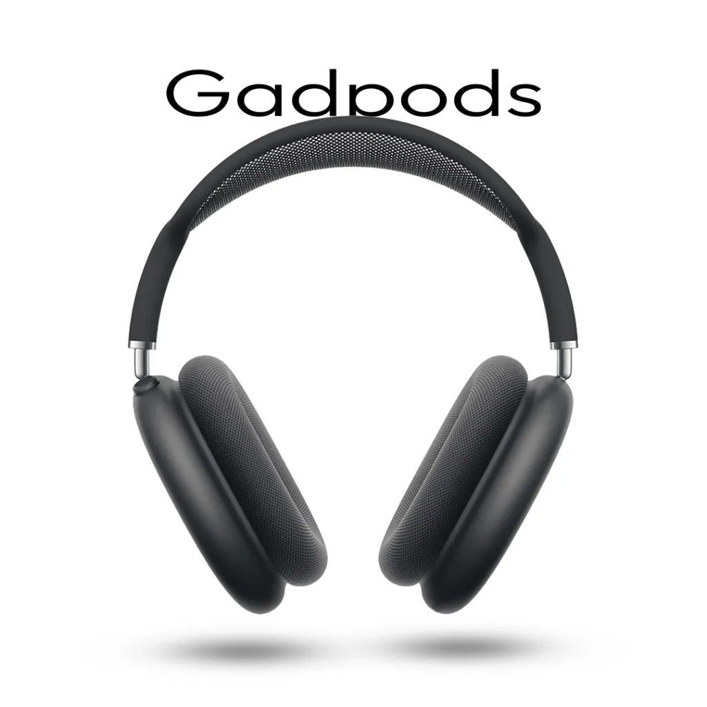Gadpods Max – Premium Wireless ANC Headphones with Spatial Audio (Black)